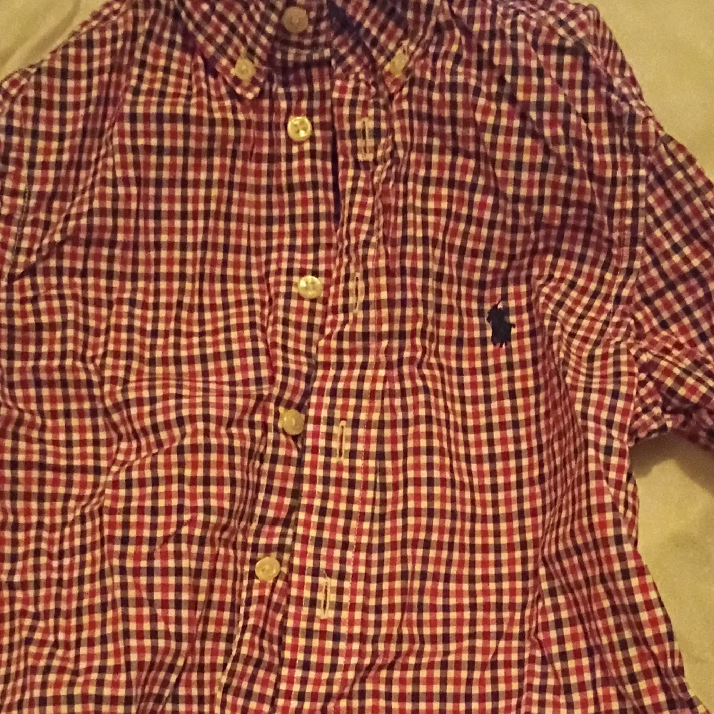 Ralph Lauren Checkered Red and Blue Shirt - Picture 4 of 5